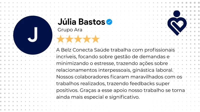 Depoimento de empresa sobre conformidade NR-1 com o Conecta Saúde