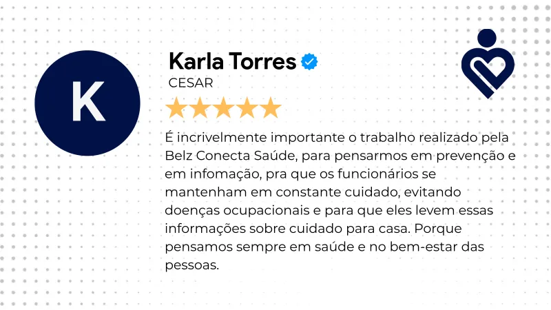 Depoimento sobre redução de absenteísmo com o programa Conecta Saúde